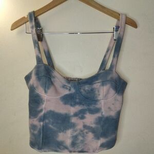 Olivaceous Tie-Dye Crop Top Size L